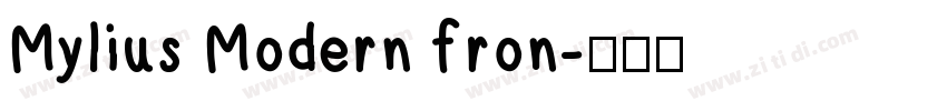 Mylius Modern fron字体转换